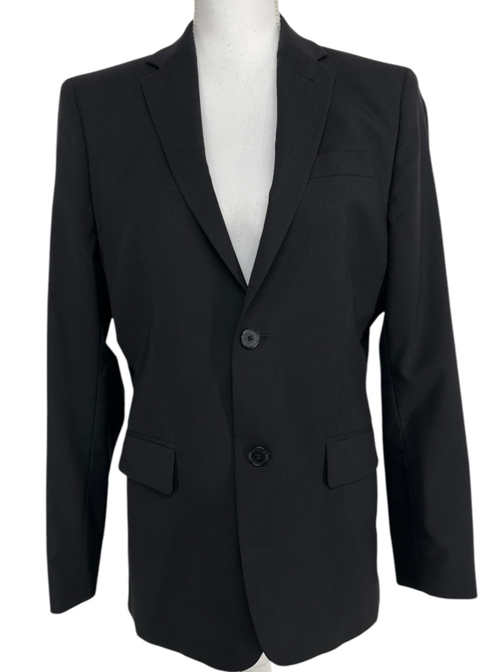 H&M / Black Blazer Suit Jacket / Size 36R / Business Casual Office Formal Goth